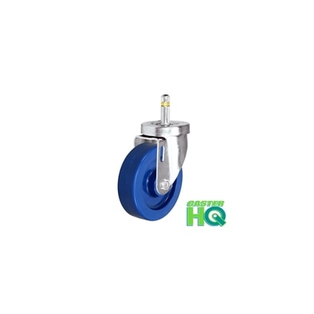 Casterhq 4"x1-1/4" Swivel Caster, Solid Polyurethane Wheel, 7/16" Grip Rin 24CS414SPU83L-72